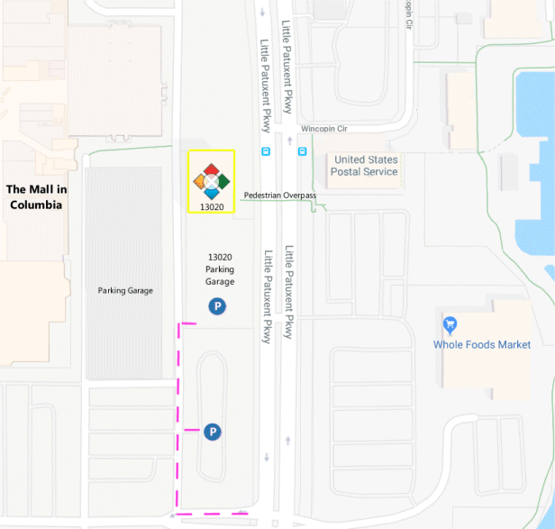 Map of ONLC at Columbia Mall