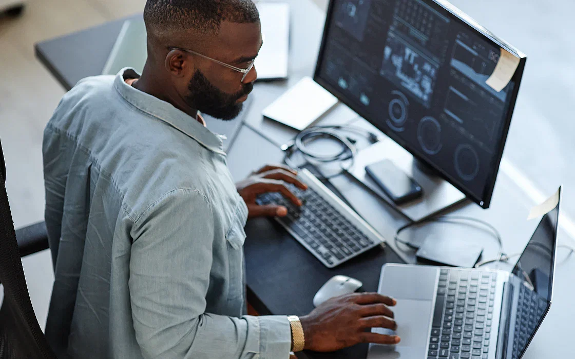 Person engaged in CompTIA course